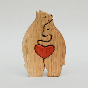 Wooden Bears Family Puzzle Gift for Family