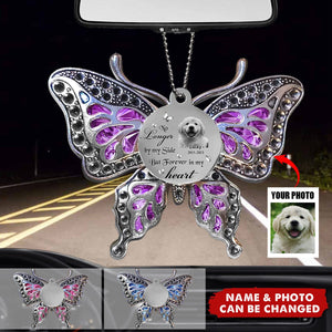 Personalized Memorial Butterfly Aluminum Ornament - Upload Photo - Memorial Gift Idea For Family Member/ Mother's Day/ Pet Lovers