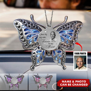 Personalized Memorial Butterfly Aluminum Ornament - Upload Photo - Memorial Gift Idea For Family Member/ Mother's Day/ Pet Lovers