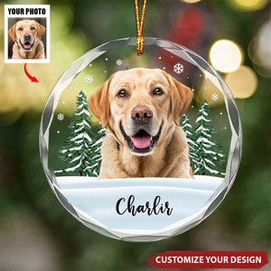 Custom Photo We Still Miss You - Memorial Personalized Circle Glass Ornament