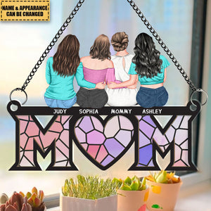 Mother's Day Gift For Mom - Personalized Window Hanging Suncatcher Ornament