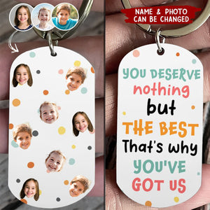 Custom Photo Gifts For Mom Keychain We Love You Mom