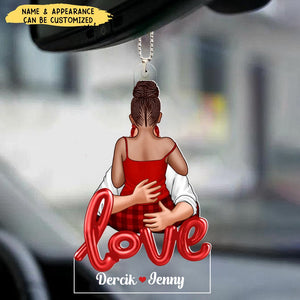 Couple Kiss Passionate Love Gift For Him For Her Personalized Acrylic Keychain