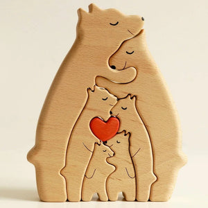 Wooden Bears Family Puzzle Gift for Family