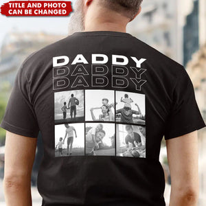 Father - Custom Photo - Personalized T-Shirt