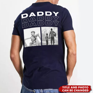 Father - Custom Photo - Personalized T-Shirt