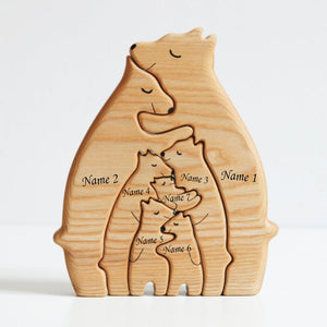 Wooden Bears Family Puzzle Gift for Family