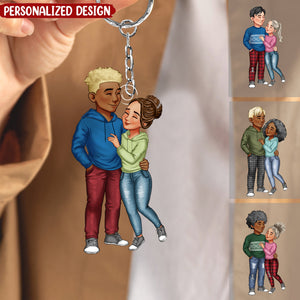 Personalized Acrylic Kaychain Awesome Gift For Couple