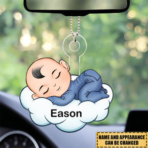 Sleep Cloud Baby - Personalized Car Ornament