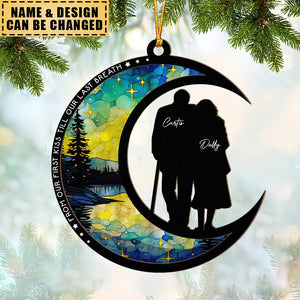 From Our First Kiss Till Our Last Breath - Personalized Suncatcher Ornament