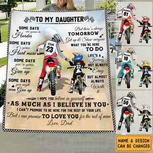 Personalized Motocross Quilt Blanket, Quilt Bedding Set with custom Name, Number & Appearance