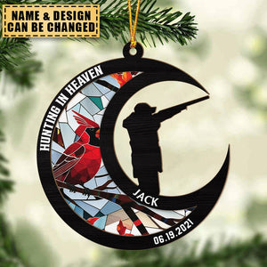 Fishing In Heaven - Personalized Suncatcher Ornament